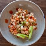 Buffalo Salmon Quinoa & Chickpea Salad