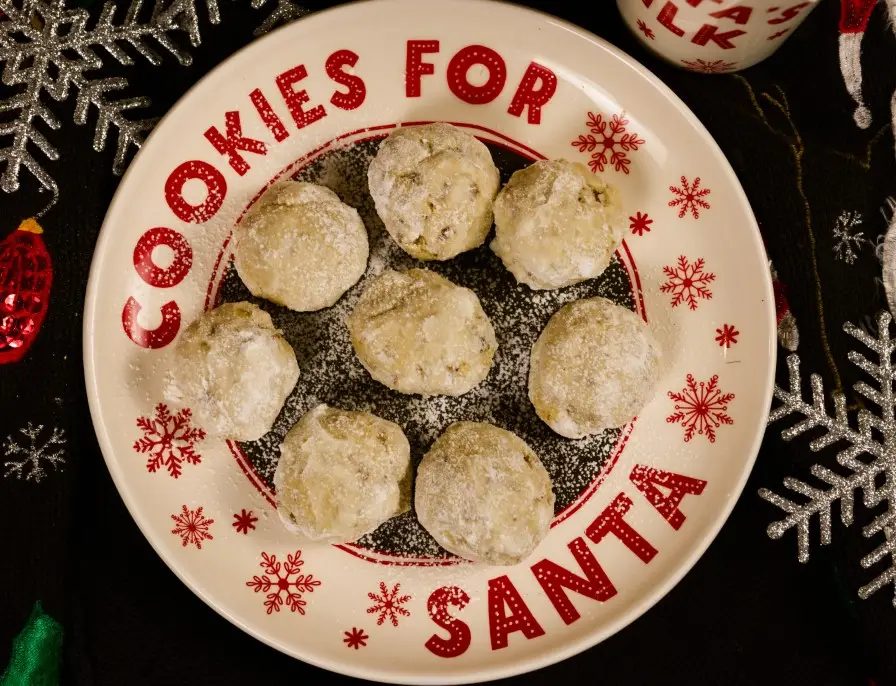 Almond Flour Snowball Cookies